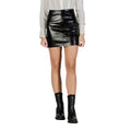 Schwarzer Polyester-Minirock