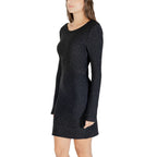 Vestito corto di poliestere nero