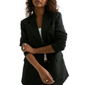 Black Recycled Polyester Blazer