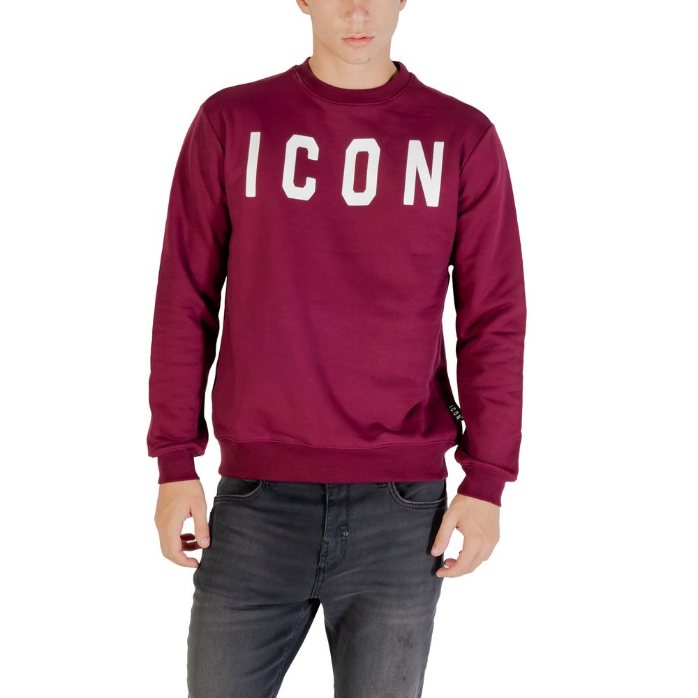 Bordeaux Baumwoll-Sweatshirt