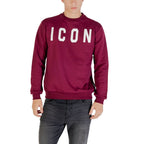 Bordeaux Baumwoll-Sweatshirt