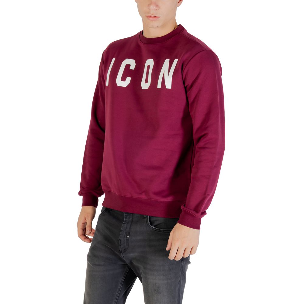 Bordeaux Baumwoll-Sweatshirt