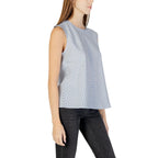 Blaue Baumwoll-Tanktops