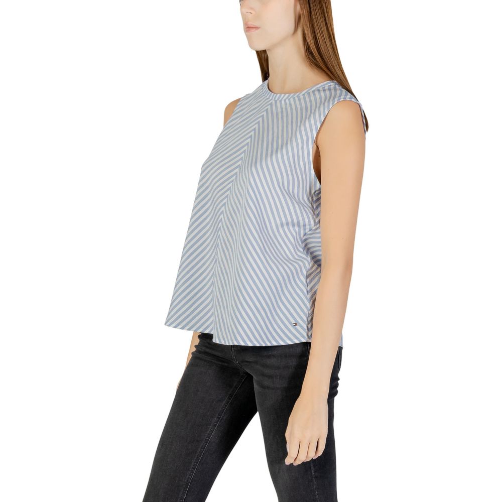 Blaue Baumwoll-Tanktops