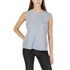 Blaue Baumwoll-Tanktops