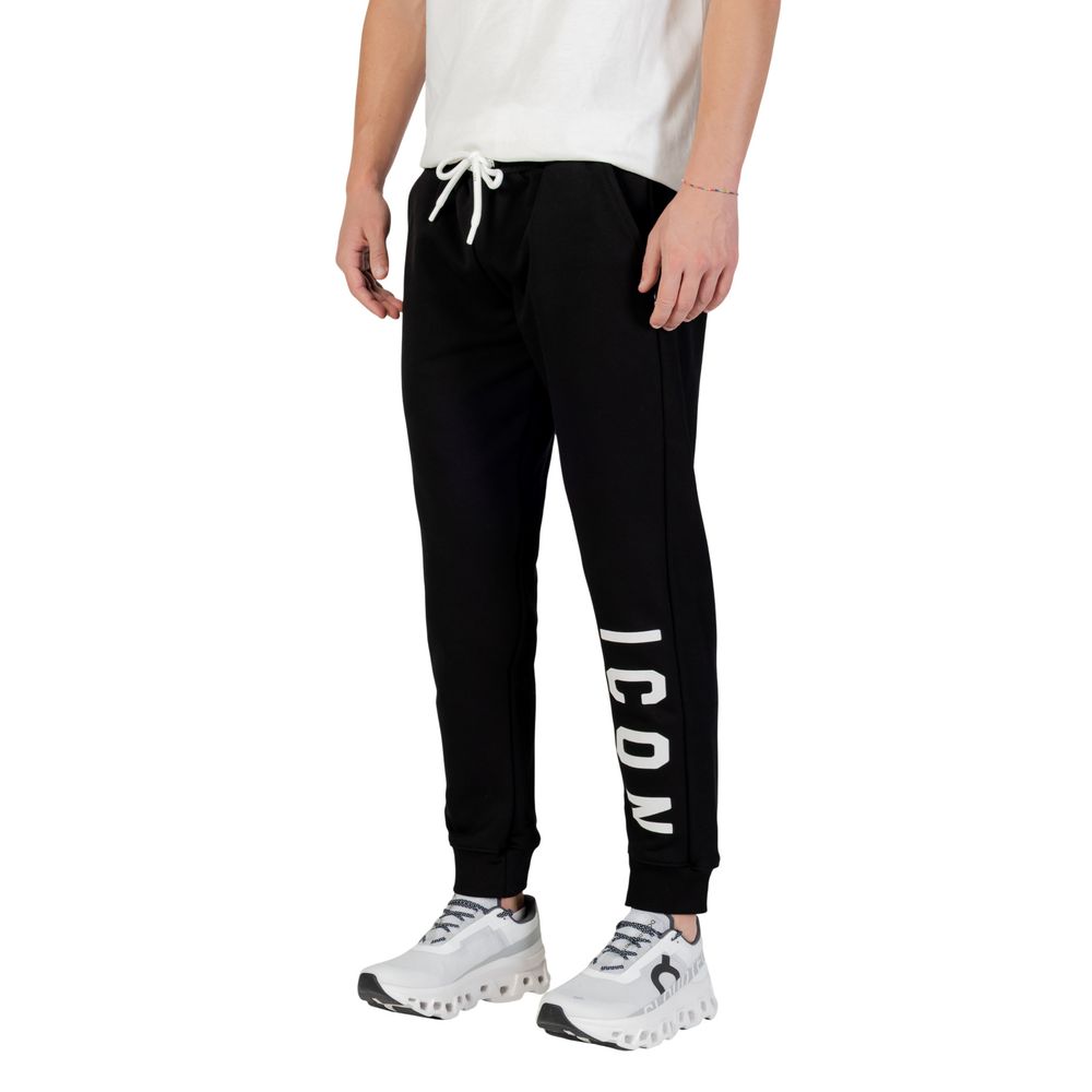 Schwarze Baumwoll-Jogginghose (Trainingshose)