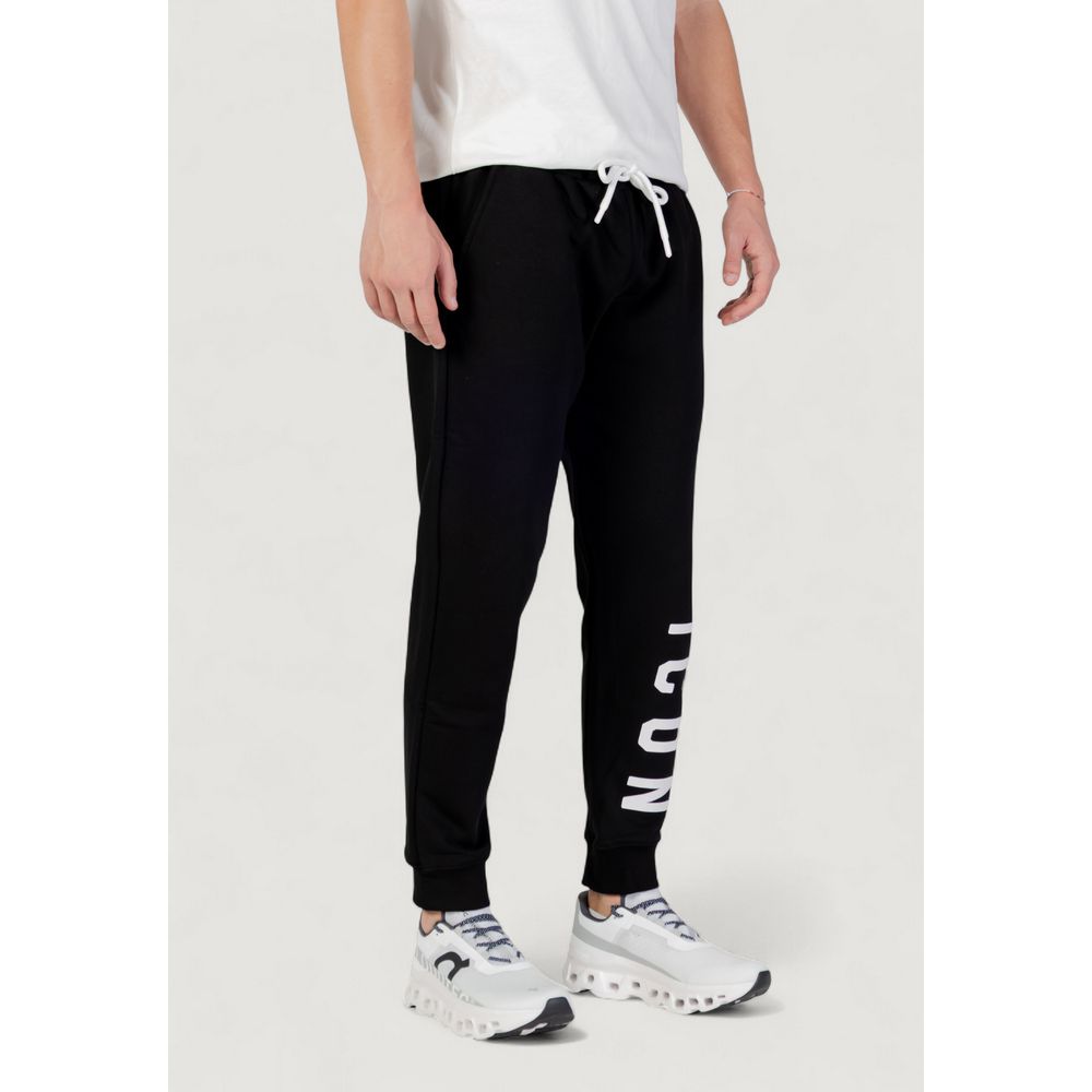Schwarze Baumwoll-Jogginghose (Trainingshose)