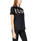 Schwarzes Baumwoll-T-Shirt