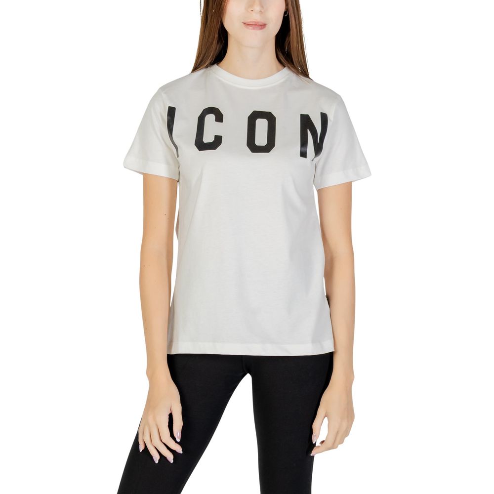 T-Shirt in crema di cotone