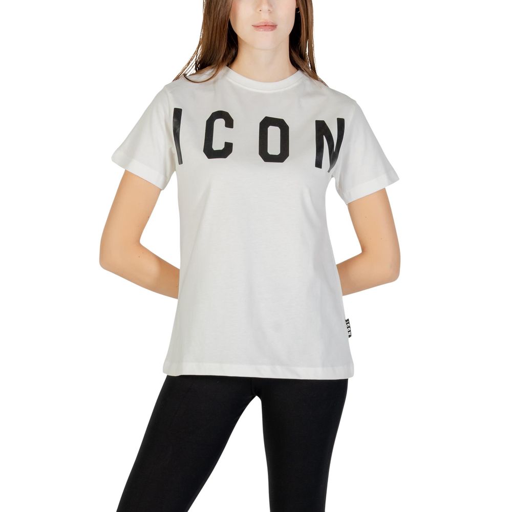 T-Shirt in crema di cotone