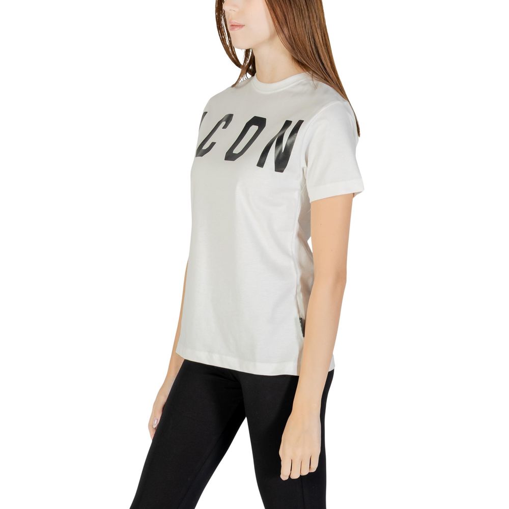 T-Shirt in crema di cotone