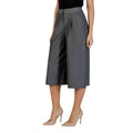 Graue Cropped-Hose aus Polyester