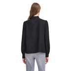 Schwarze Viskosebluse
