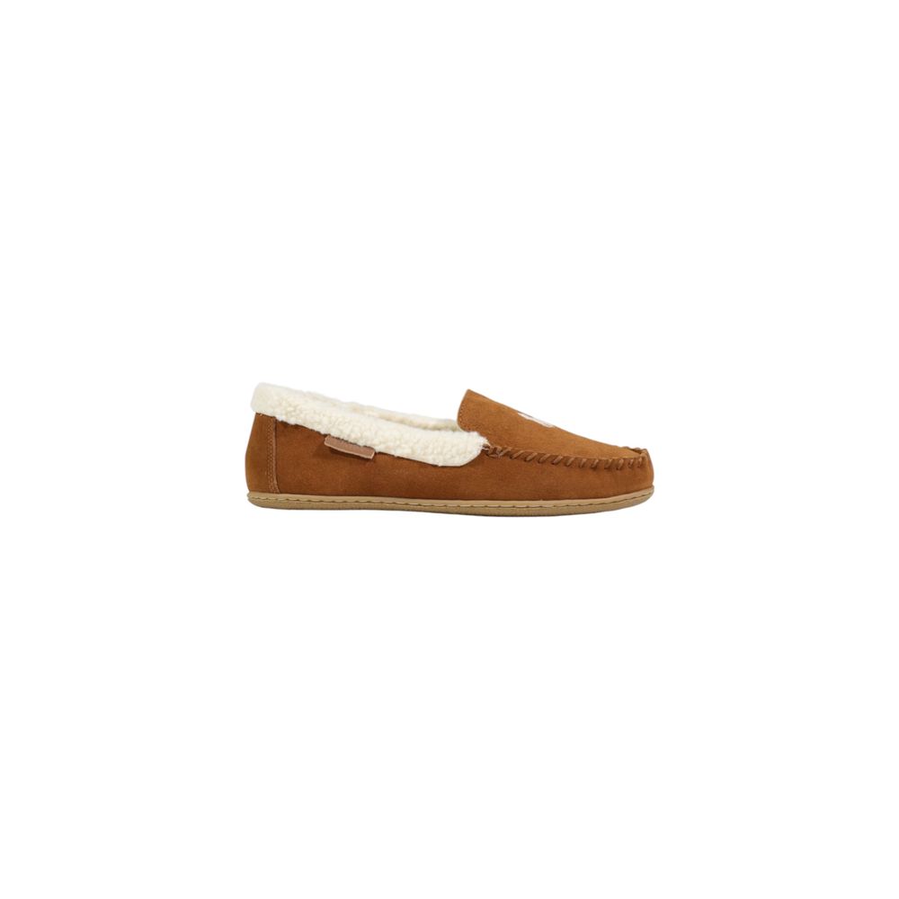 Braune Wildleder-Hausschuhe