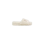 Pantofole in tessuto crema