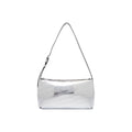 Silberne Polyethylen-Handtasche