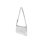 Silberne Polyethylen-Handtasche
