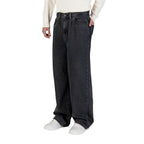 Black Cotton Relaxed Fit Jeans
