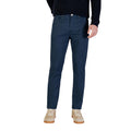 Blue Cotton Skinny Pants