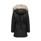 Black Recycled Polyester Parka