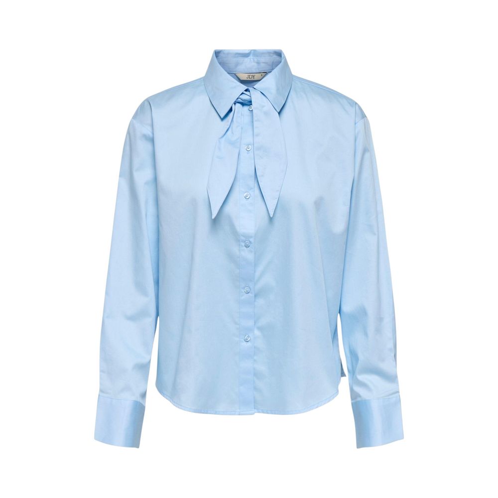 Blaue Baumwollbluse