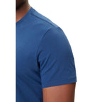 Blaues Baumwoll-T-Shirt