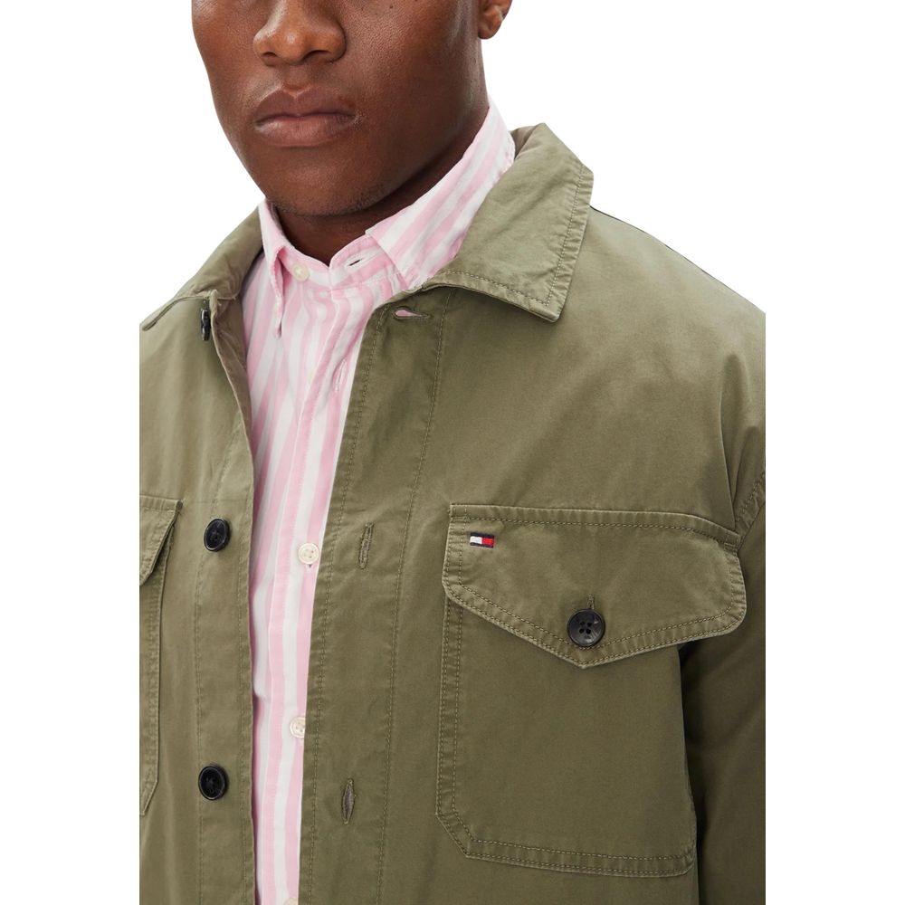 Zweifarbiger Mantel aus recycelter Baumwolle
