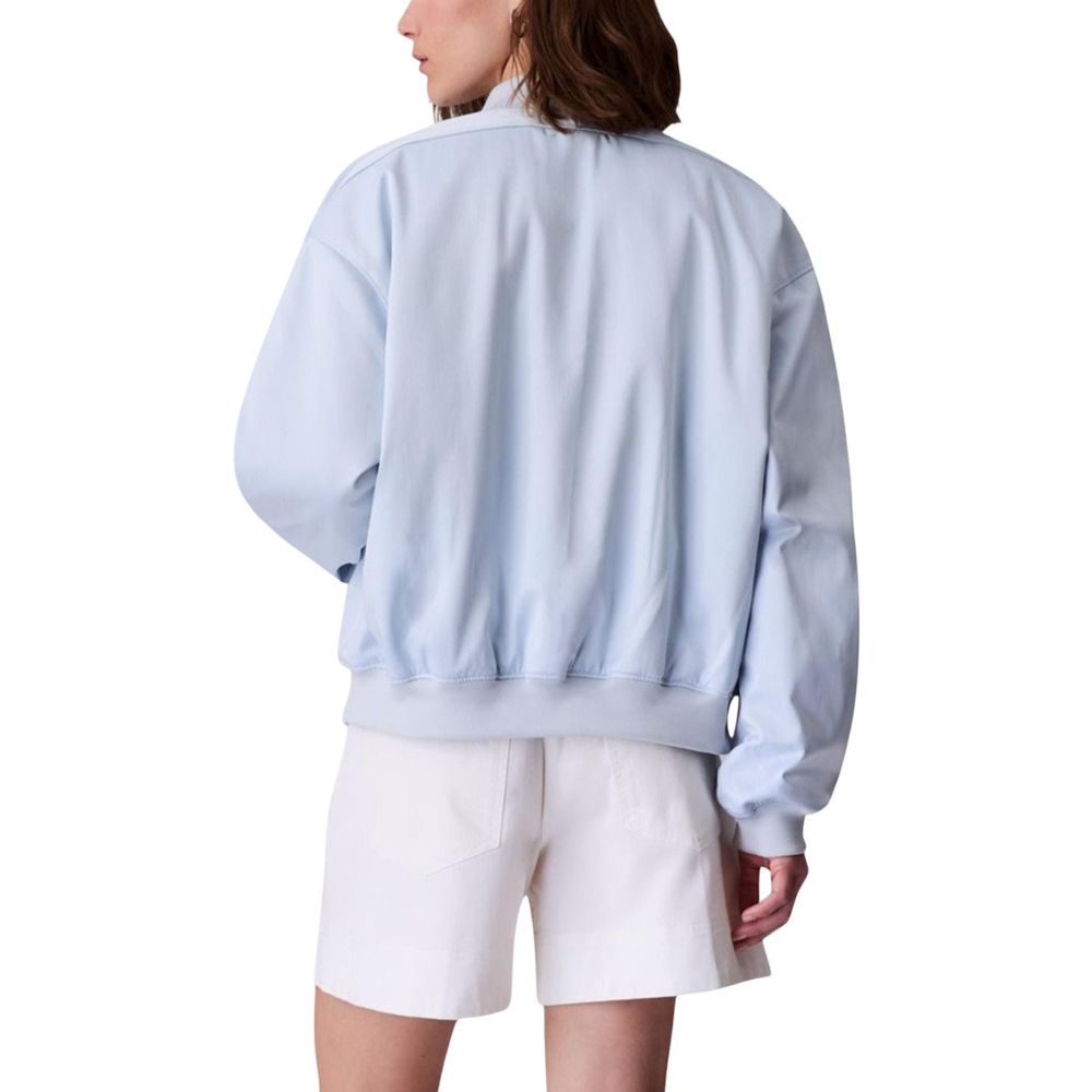 Blauer Bomber aus recyceltem Polyester