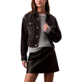 Black Cotton Denim Jacket