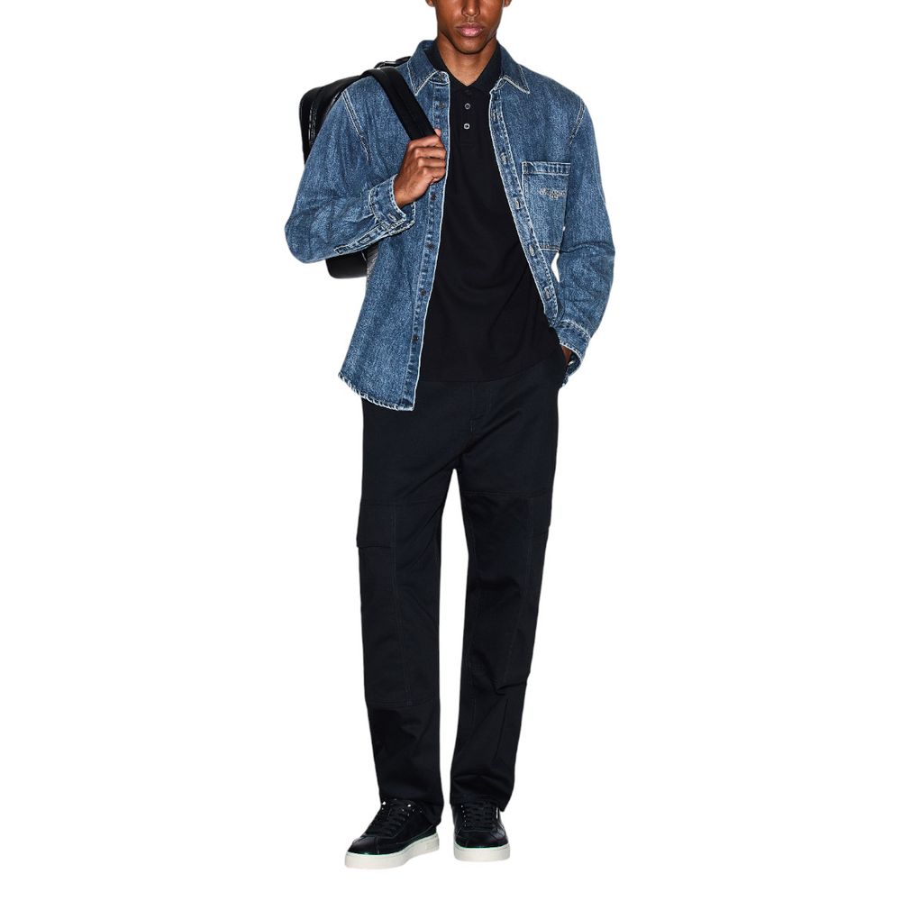 Camicia in denim blu
