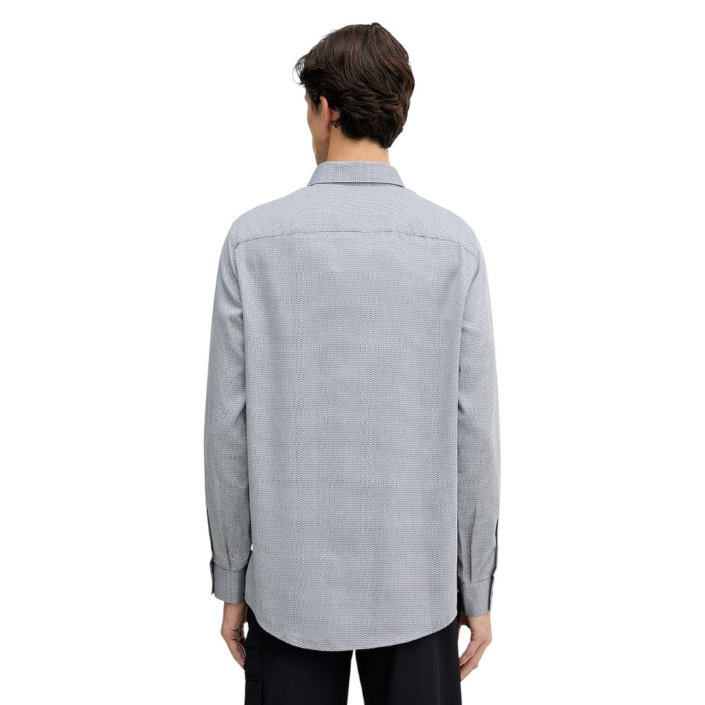 Camicia Elegante in Cotone Nera e Bianca