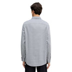 Camicia Elegante in Cotone Nera e Bianca