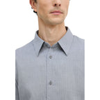 Camicia Elegante in Cotone Nera e Bianca