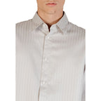 Gray Cotton Pattern Shirt