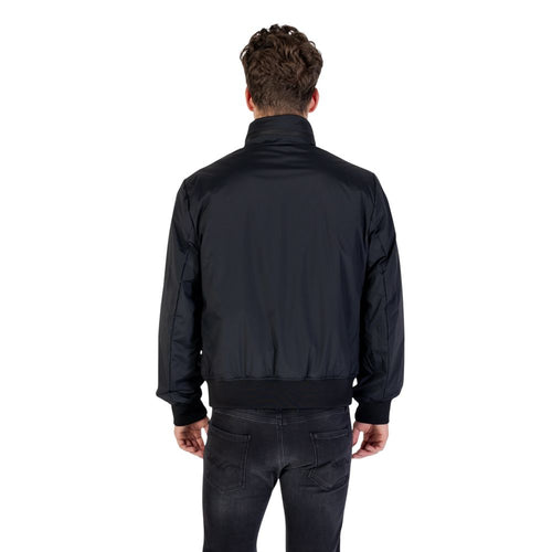 Schwarze Polyamid-Bomberjacke