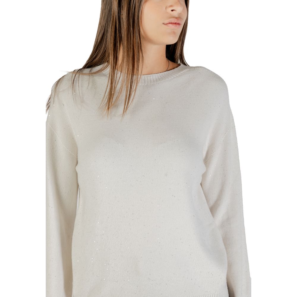 Weißes Viskose-Sweatshirt
