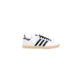 Black And White Artificial Leather Athletic Sneakers