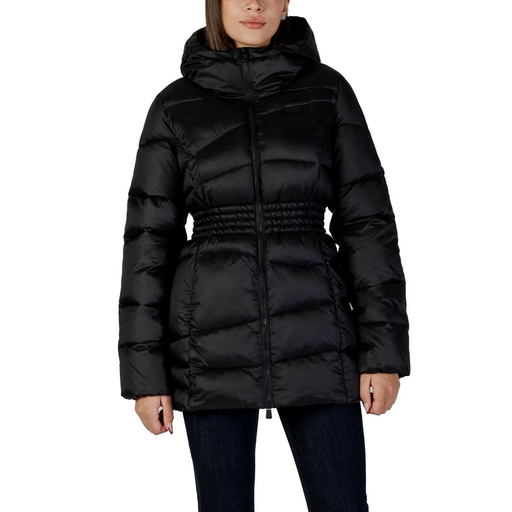 Bomber jacket in black polyamide