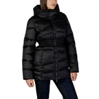 Bomber jacket in black polyamide