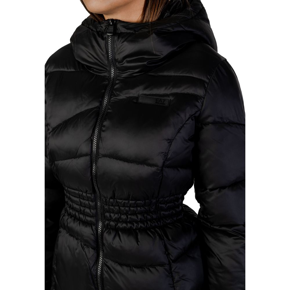 Bomber jacket in black polyamide