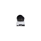 Black And White Polyester Athletic Sneakers