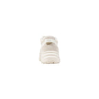 White Artificial Leather Chunky Sneakers