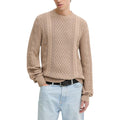 Beiges Sweatshirt aus recycelter Baumwolle