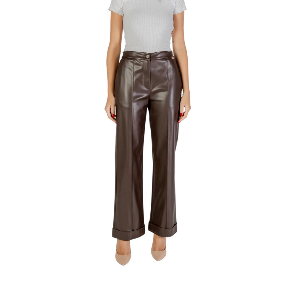 Braune Freizeithose aus Polyester