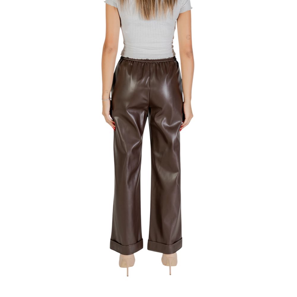 Braune Freizeithose aus Polyester
