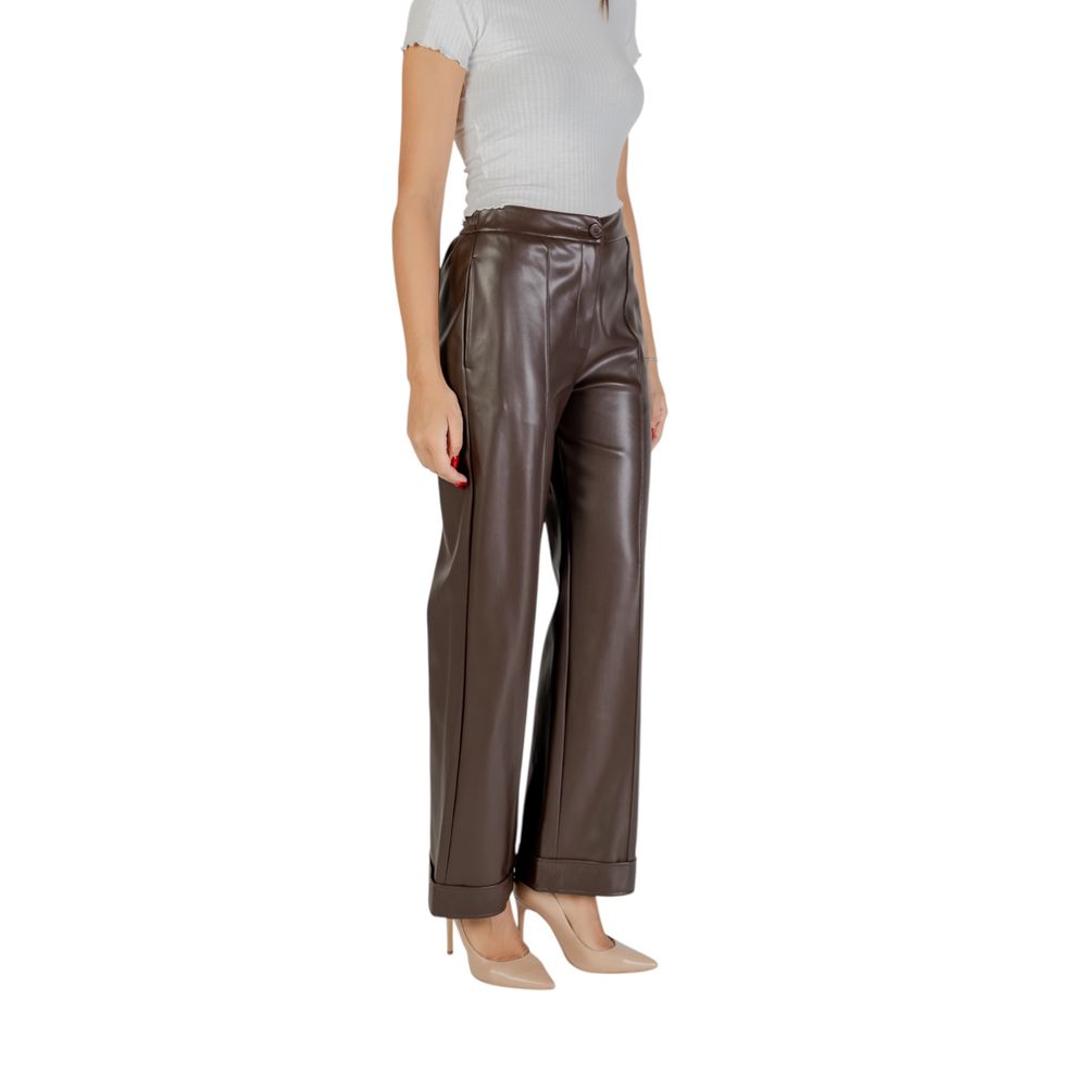 Braune Freizeithose aus Polyester