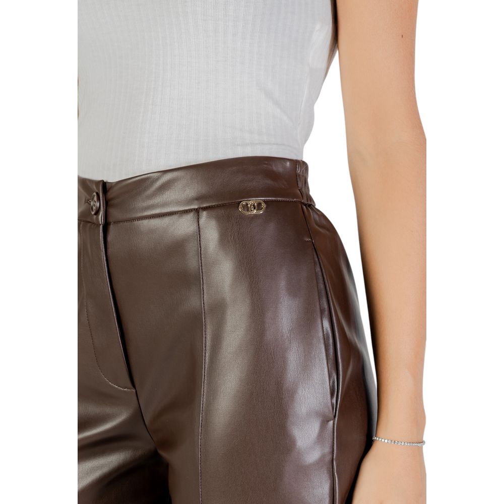 Braune Freizeithose aus Polyester
