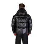 Schwarze Polyamid-Jacke