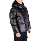 Schwarze Polyamid-Jacke
