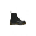 Black Leather Lace-Up Boots